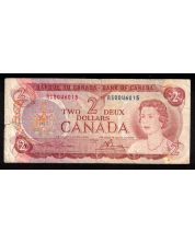 1974 Canada $2 Test note Lawson Bouey RS0046015 VG/FINE margin tear