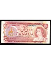 1974 Canada $2 replacement note Lawson Bouey ABX0029767 Choice UNC+