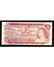 1974 Canada $2 replacement note Lawson Bouey *BX6425366 Choice AU