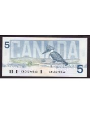 1986 Canada $5 banknote Crow Bouey ENC5098563 UNC