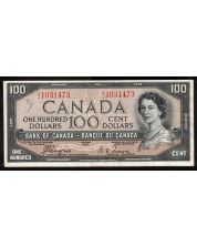 1954 Canada $100.00 devils face banknote Coyne Towers A/J 1031473 nice VF+