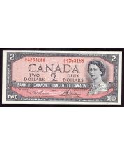 1954 Canada $2 banknote Lawson Bouey V/G 4253188 Choice UNC