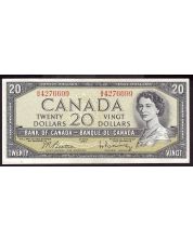 1954 Canada $20 banknote BC-41b G/W4276699 EF/AU