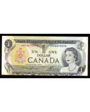 1973 Canada $1 replacement note Lawson Bouey *M/C6670594 miscut CH UNC