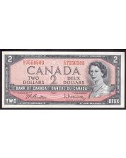 1954 Canada $2 banknote Lawson Bouey E/U7556503 Choice Uncirculated