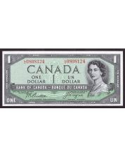 1954 Canada $1 Devils Face note BC29b Beattie Coyne L/A0808124 CH UNC EPQ