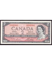 1954 Canada $2 banknote Lawson Bouey O/G9325841 Choice Uncirculated