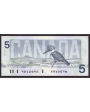 1986 Canada $5 banknote Knight Dodge ANP6603946 BC-56d Choice UNC