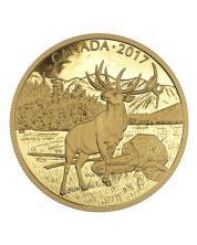 2017 Canada $350 The Majestic Elk - 99999 Pure Gold Coin RCM