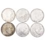 6x 1937 Germany 2 mark 3rd Reich silver coins 6-coins
