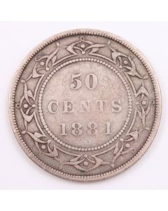 1881 Newfoundland 50 cents VG