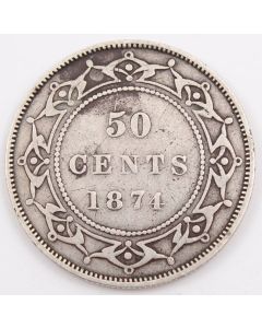 1874 Newfoundland 50 Cents VG+