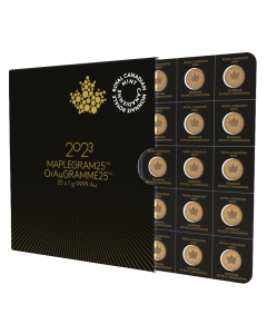 MAPLEGRAM25 2023 - 25 x 1 gram Gold .9999