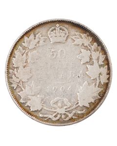 1904 Canada 50 cents G/VG