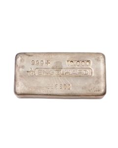 Engelhard 10 oz Silver Canadian Ingot 3rd Series .999+ Fine Rare Vintage Bar