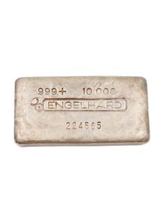 Engelhard 10 oz Silver Canadian Ingot 3rd Series .999+ Fine Rare Vintage Bar