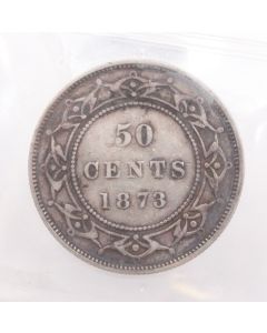 1873 Newfoundland 50 cents ICCS VF-20