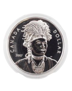 2007 Canada $1 Thayendanegea - Sterling Silver Dollar B.U.