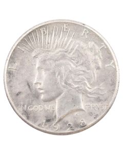 1928 Peace silver dollar VF