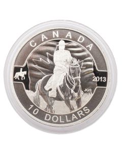 2013 Canadian Royal Mounted Police - O Canada Proof $10 Fine Silver Coin