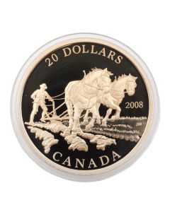2008 Canada $20 Agriculture Trade - Pure Silver Coin