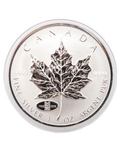 1998 Canada $5 Silver Maple Leaf with 1908-1998 RCM 90th Anniversary Privy Mark
