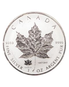 2017 Canada 1 oz Silver Maple Leaf Rev-Proof 150 Year Anniversary Privy