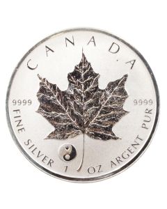 2016 Canada 1 oz Yin Yang Privy Mark Silver Maple Leaf Bullion coin $5