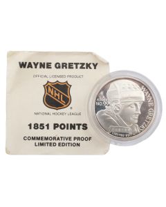 1 oz Wayne Gretzky LA Kings Commemorative 1 Ounce .999 Fine Silver round With COA