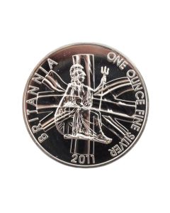 2011 Silver 1 oz Britannia Royal Mint  £2 Two Pounds 999 fine silver 