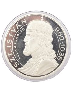 1 oz .999 Pure Silver 1000 years of Hungary silver medal Szent István Államala