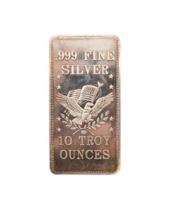 APM 10 Troy oz Silver Bar .999 Fine APM American Precious Metals 