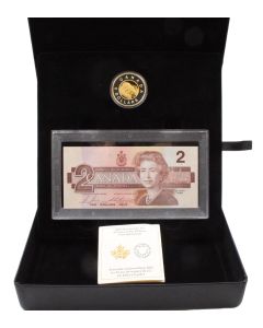 2021 Canada 25th Anniversary of Toonie 1 oz. 9999 Silver Coin and Bank Note Set