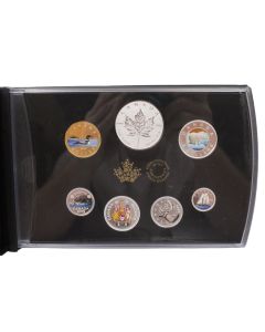 2019 Canada Pure Silver Colourised Coin Set Classic Canadian Coins 