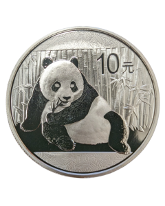 2015 China Silver Panda Coin .999 pure - in capsule