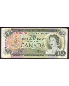 1969 Canada $20 replacement note Lawson Bouey *EZ9469794 nice VF