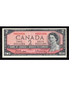 1954 Canada $2 Beattie Rasminsky N/R 4529354 Choice UNC