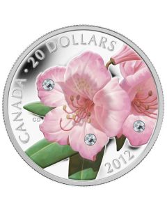 2012 Canada $20 Fine Silver Coin - Rhododendron