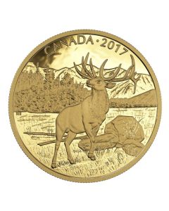 2017 Canada $350 The Majestic Elk - 99999 Pure Gold Coin RCM