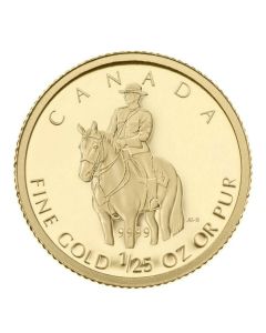 2010 Canada 50 cent 1/25 oz Royal Canadian Mounted Police - Pure Gold Coin RCMP