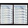 13x 1986 Canada $5 notes Knight Dodge Kingfisher 13-notes all GPZ  UNC+