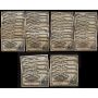 50x 1900 Canada 25 Cent banknotes shinplasters circulated and damaged