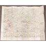 Tournai Belgium WW1 linen Ordnance 1917 colour map 