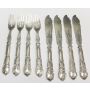 Vintage German Fish set Flatware Wilkens .800 silver 8 piece