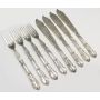 Vintage German Fish set Flatware Wilkens .800 silver 8 piece