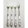 Vintage German Fish set Flatware Wilkens .800 silver 8 piece