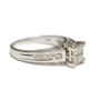 Ladies 14 Karat White Gold 0.56 Diamond Carat Engagment Ring 