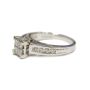 Ladies 14 Karat White Gold 0.56 Diamond Carat Engagment Ring 