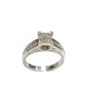 Ladies 14 Karat White Gold 0.56 Diamond Carat Engagment Ring 