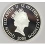 2008 St Helena & Ascension £5 coin .925 RAF MICK MANNOCK 